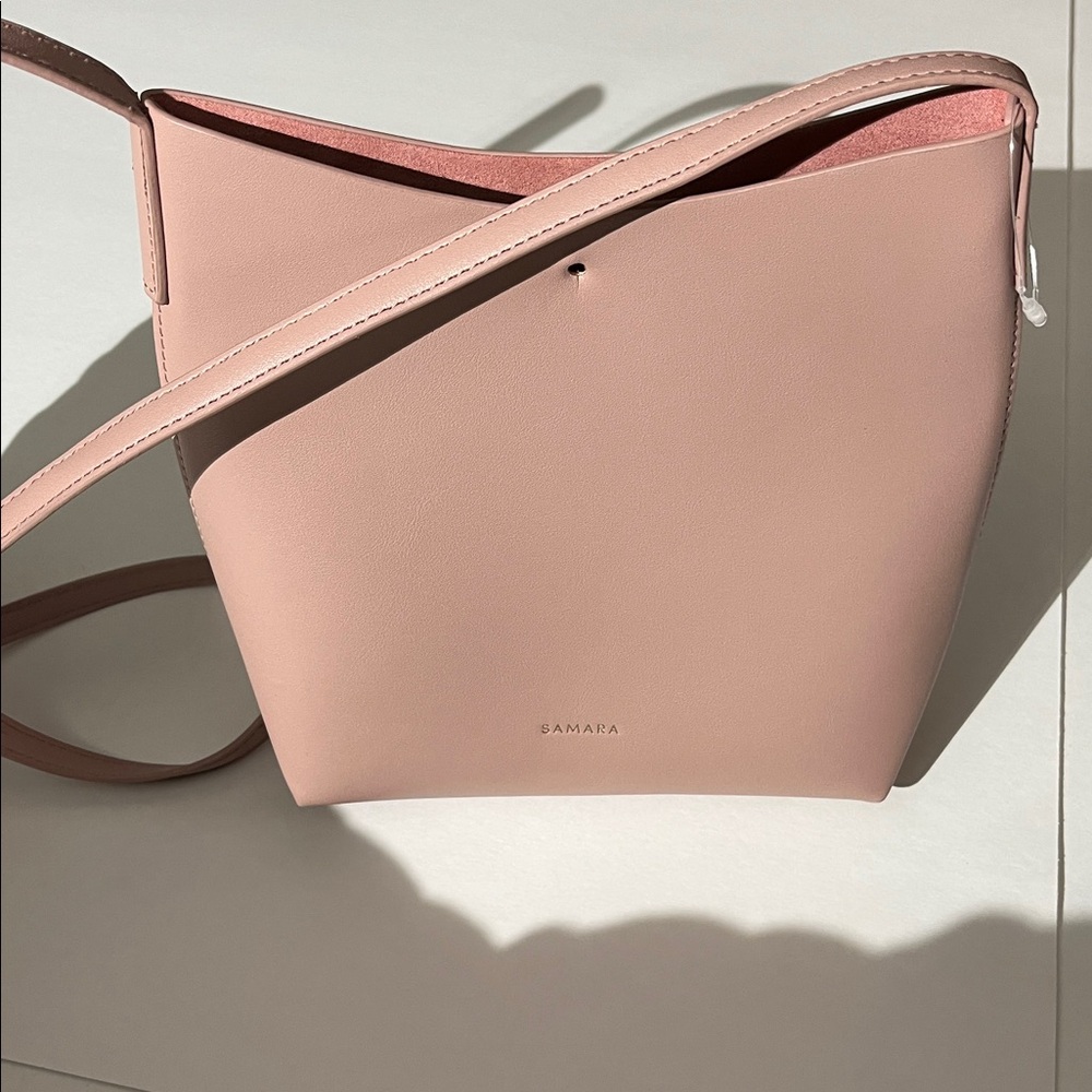 Samara Brush Pink Vegan Leather Crossbody Bag Purse Anthropologie